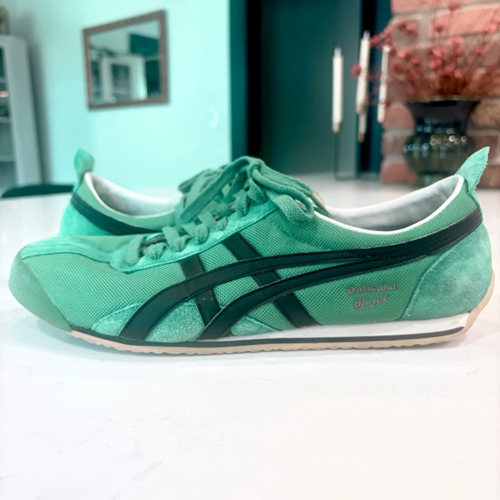 Onitsuka Tiger Green Mexico 66 Sneakers in RARE Green & Black. Mens Sz 11